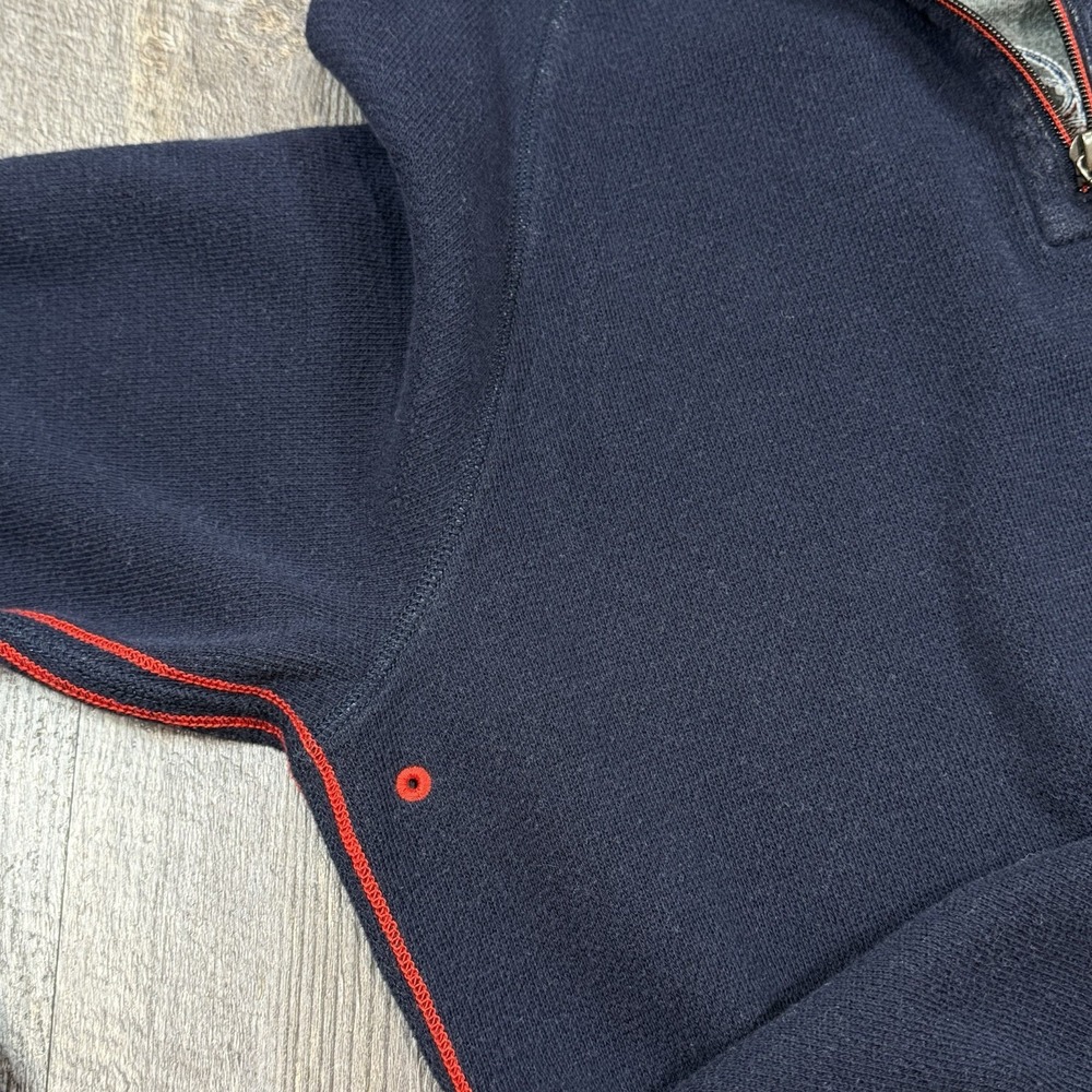 Tommy Bahama Chicago Cubs 1/4 Zip Rain Check Sweater Mens Small Navy MLB Wrigley - Picture 4 of 14